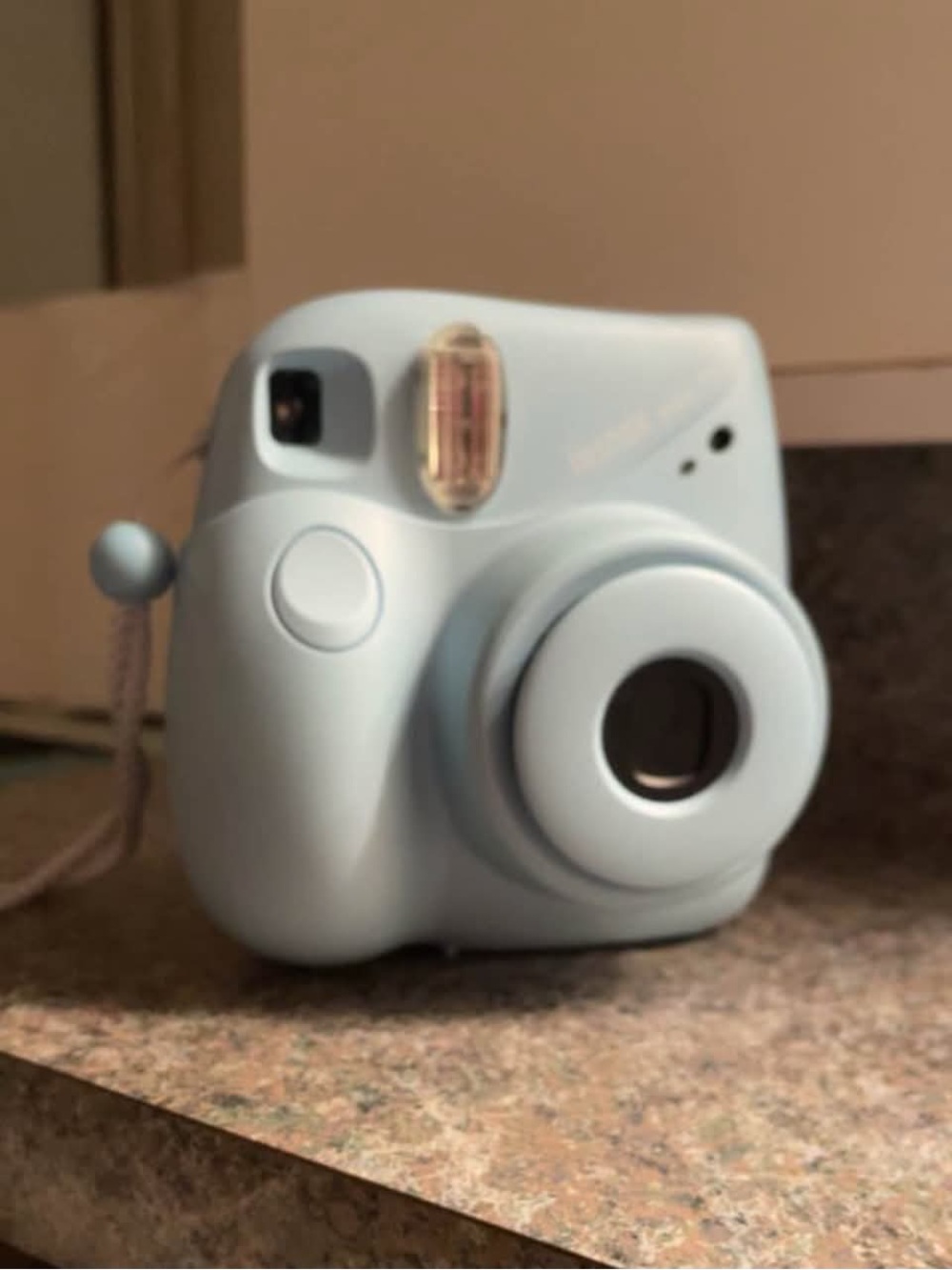 Polaroid intax miniset Instant Film Camera - Light Blue Portable Point & Shoot